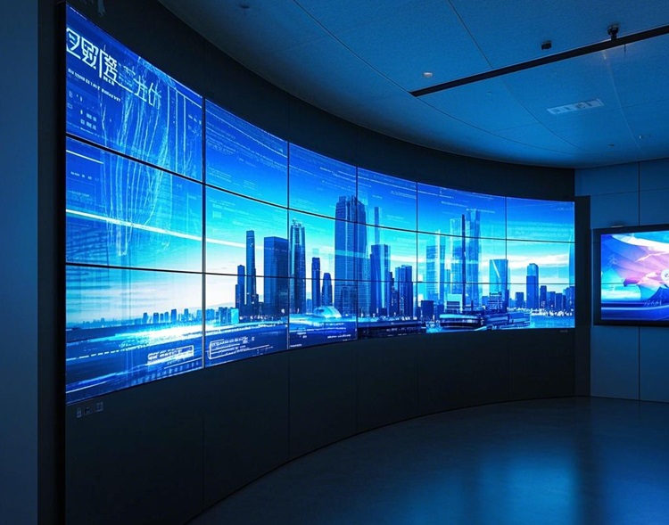 曲面液晶拼接屏：展廳展示的絕佳之選？